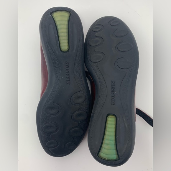 STONEFLY Vera Pelle Absolute Comfort Mary Jane Shoes | Red | Size:9.5-10 (40) - Picture 7 of 8